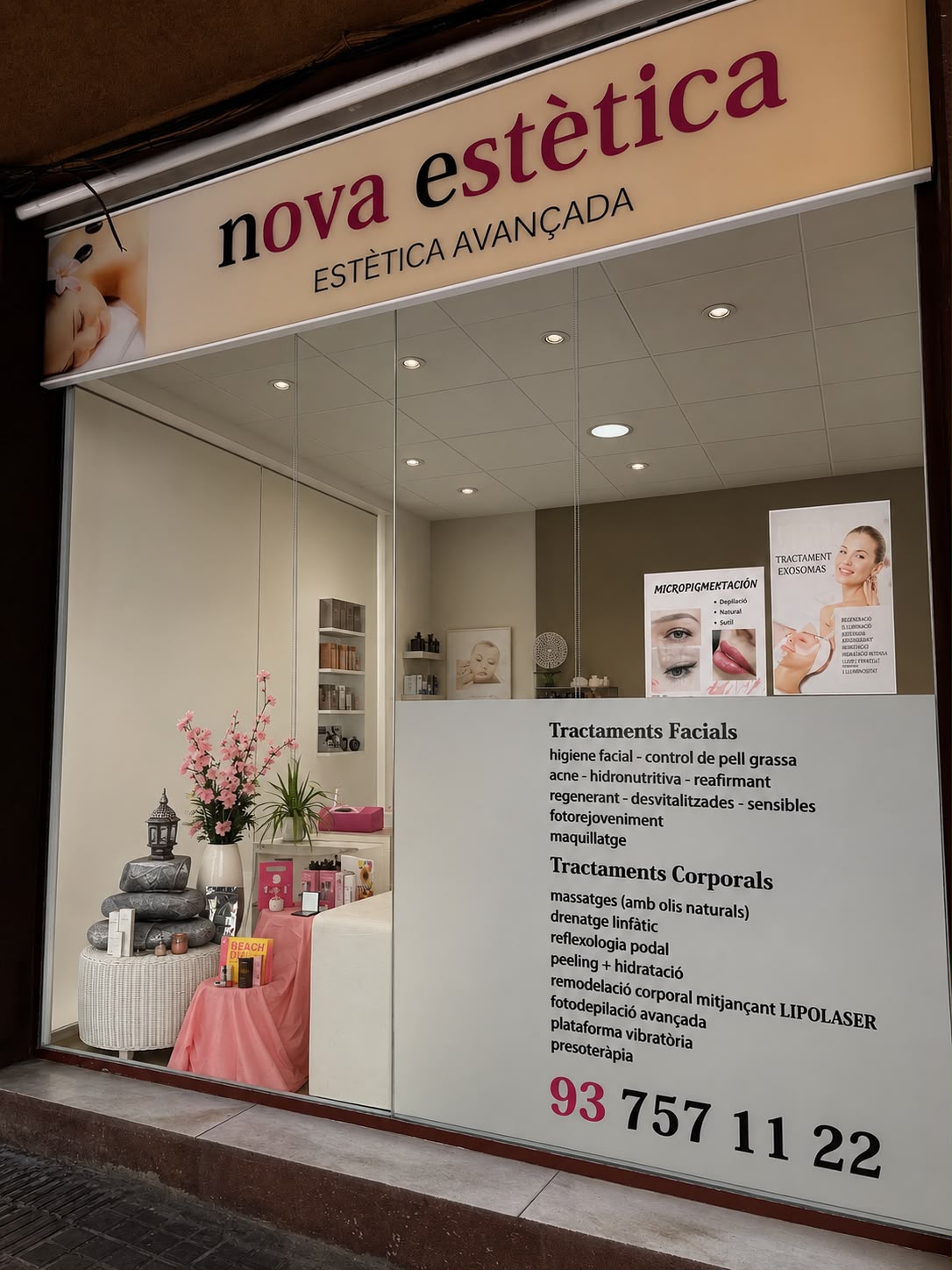 Fachada exterior de Nova Estètica